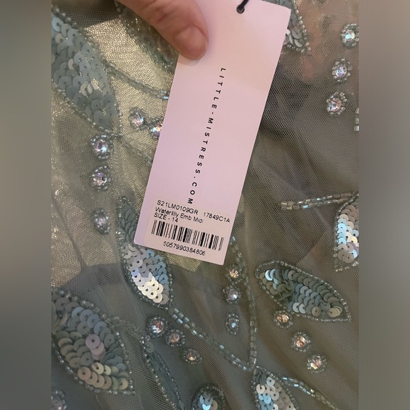 ModCloth wondering amongst dress uk 14/us 10 nwt retro cocktail party dress - Picture 6 of 7